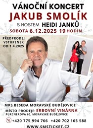 Vánoční koncert Jakub Smolík s hostem Heidi