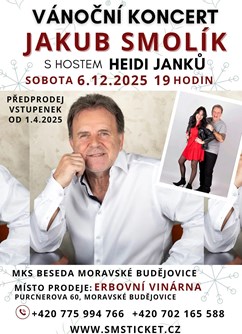 Vánoční koncert Jakub Smolík s hostem Heidi