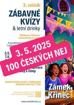 Zábavný kvíz na zámku Křinec | 100 českých nej