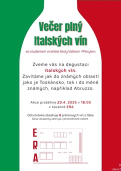Večer plný italských vín