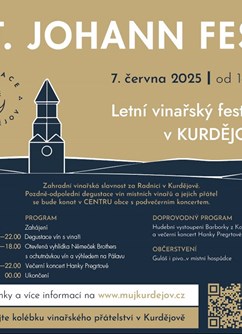 St. Johann Fest - Zahradní vinařská slavnost za Radnicí v Kurdějově