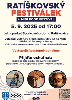 Ratíškovský festiválek + mini food festival 2025