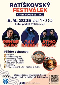 Ratíškovský festiválek + mini food festival 2025