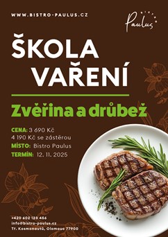 Škola vaření s Romanem Paulusem - Zvěřina a drůbež