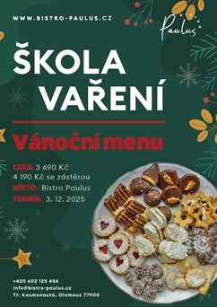 Škola vaření s Romanem Paulusem - Vánoční menu