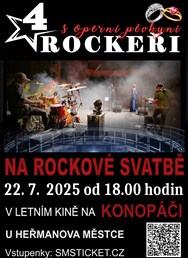 4 ROCKEŘI s operní pěvkyní  "NA ROCKOVÉ SVATBĚ"