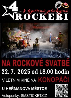 4 ROCKEŘI s operní pěvkyní  "NA ROCKOVÉ SVATBĚ"