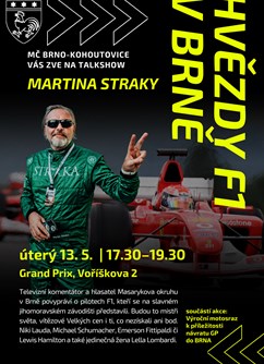 Hvězdy F1 v Brně - talkshow Martina Straky