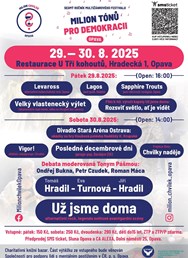 Festival Milion tónů pro demokracii v Opavě