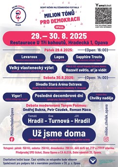 Festival Milion tónů pro demokracii v Opavě