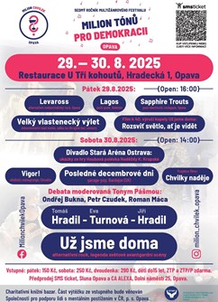 Festival Milion tónů pro demokracii v Opavě