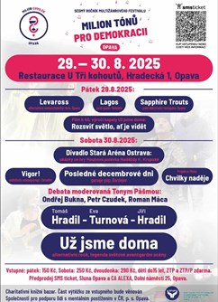 Festival Milion tónů pro demokracii v Opavě