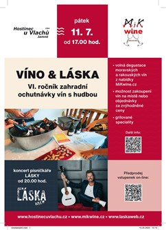 Zahradní ochutnávka vín VÍNO & LÁSKA