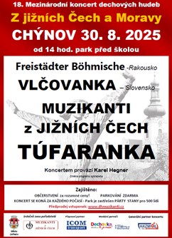 Mezinárodní koncert dechových hudeb Z jižních Čech a Moravy