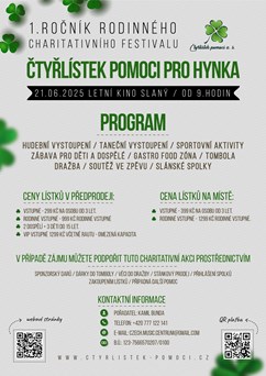 Čtyřlístek pomoci pro Hynka 2025