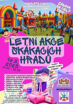 Letní akce skákacích hradů