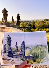 Vernisáž workshopu URBAN SKETCHING s Jitkou Nejedlou