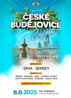 České Budějovice Žijou! Open Air MC FABRIKA