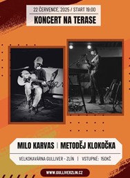 Milo Karvas + Metoděj Klokočka | dvojkoncert na terase