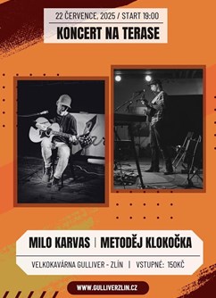 Milo Karvas + Metoděj Klokočka | dvojkoncert na terase