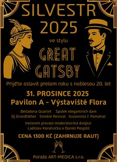 Silvestr 2025 ve stylu GREAT GATSBY