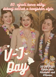 V-J Day: dobový večírek v havajském stylu
