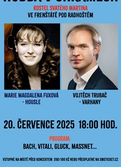 Koncert housle a varhany Marie Magdalena Fuxová-Vojtěch Trubač