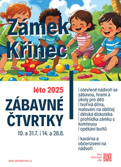 Zámek Křinec | zábavné rodinné čtvrtky