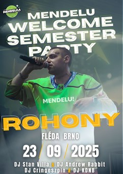 ROHONY live - Welcome Semester Party x Fléda Brno