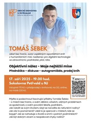TOMÁŠ ŠEBEK - Objektivní nález (beseda, diskuze)