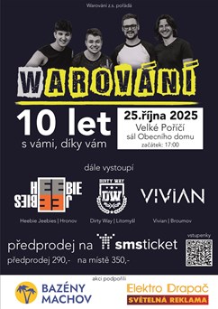 Warování 10 let s vámi, díky vám