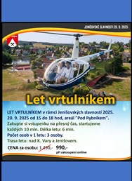 Let vrtulníkem Jenišov