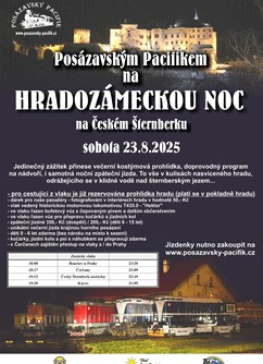 Posázavským Pacifikem na Hradozámeckou noc!