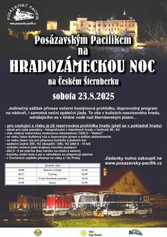 Posázavským Pacifikem na Hradozámeckou noc!