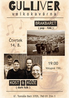 Brakbaret + Kost&Kůže | dvojkoncert na terase