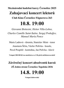 Koncert lektorů MHK 2025