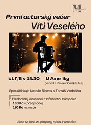 První autorský večer Víti Veselého