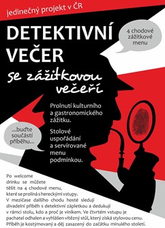 Detektivní večer se zážitkovou večeří