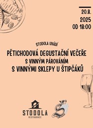 Pětichodová degustační večeře s českým vínem z jižní Moravy
