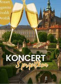 Koncert s přípitkem v barokní zahradě pod Pražským hradem