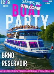 Welcome semester Boat Party x Brněnská přehrada