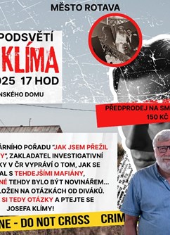 Josef Klíma beseda - České podsvětí