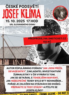 Josef Klíma beseda - České podsvětí