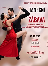 Taneční zábava k výročí 25 let Tanečních Krumlov