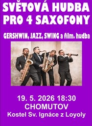 Světová hudba pro 4 saxofony v Chomutově
