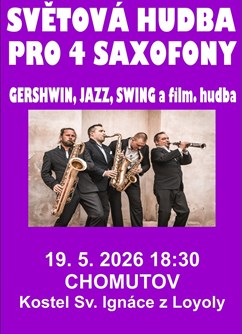 Světová hudba pro 4 saxofony v Chomutově