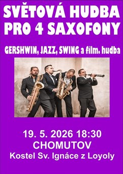 Světová hudba pro 4 saxofony v Chomutově