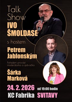 Talk show Ivo Šmoldase s hostem Petrem Jablonským