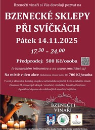 Bzenecké sklepy při svíčkách