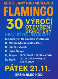 Flamingo - 30. výročí otevření diskotéky